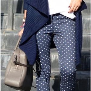 Jcrew polka dot denim
